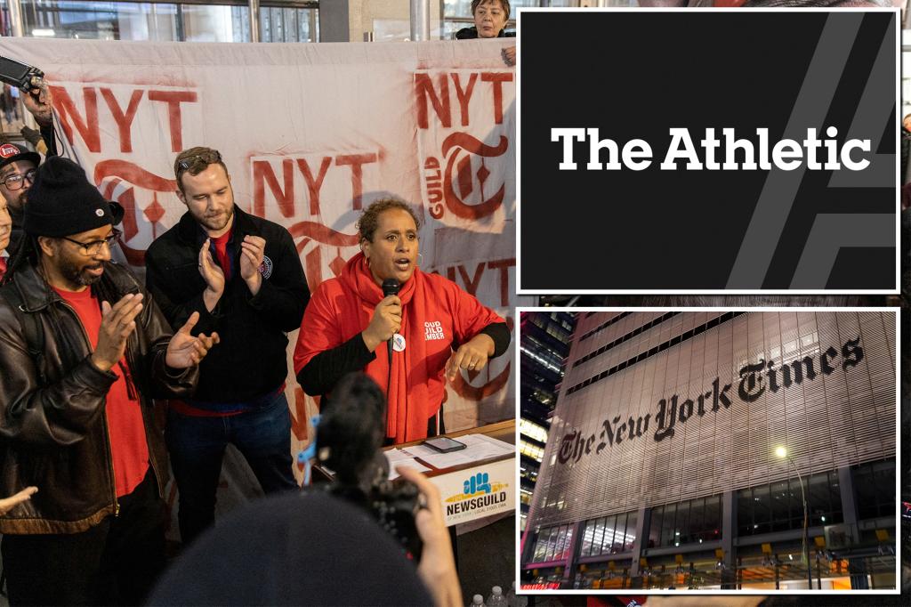 Employees of New York Times-owned sports newspaper The Athletic unionize, demand recognition from management