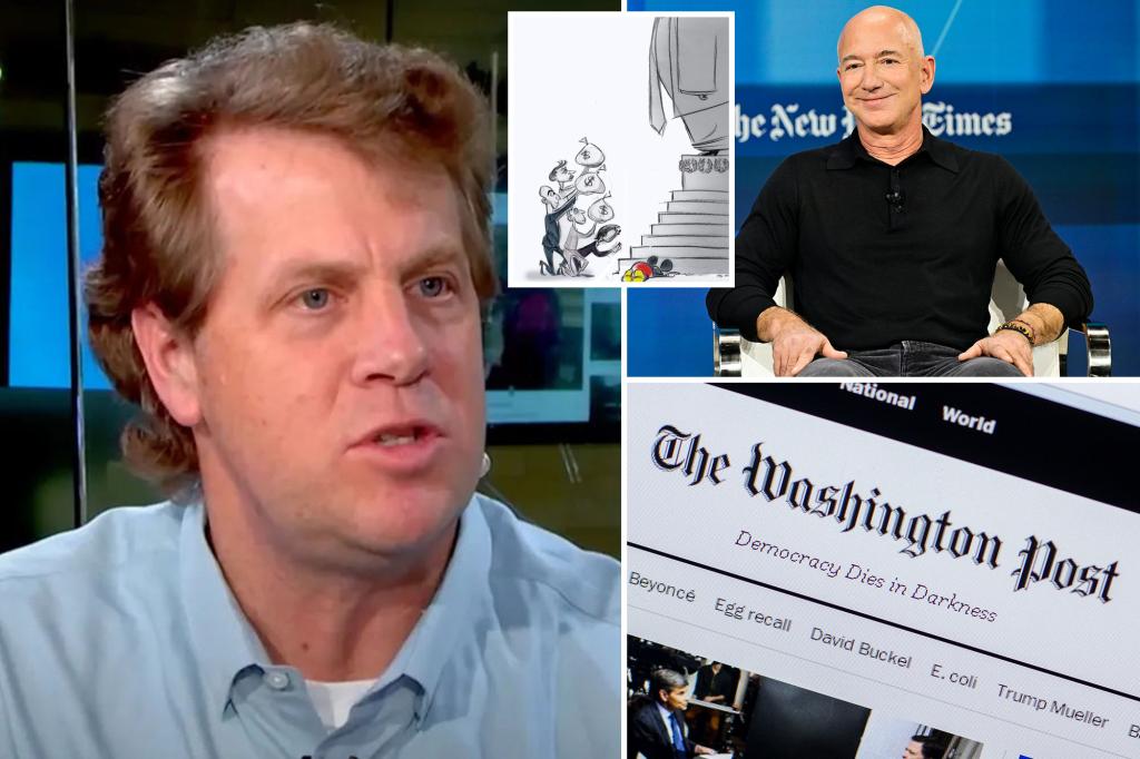 Washington Post media critic slams his paper for keeping mum on anti-Bezos cartoon