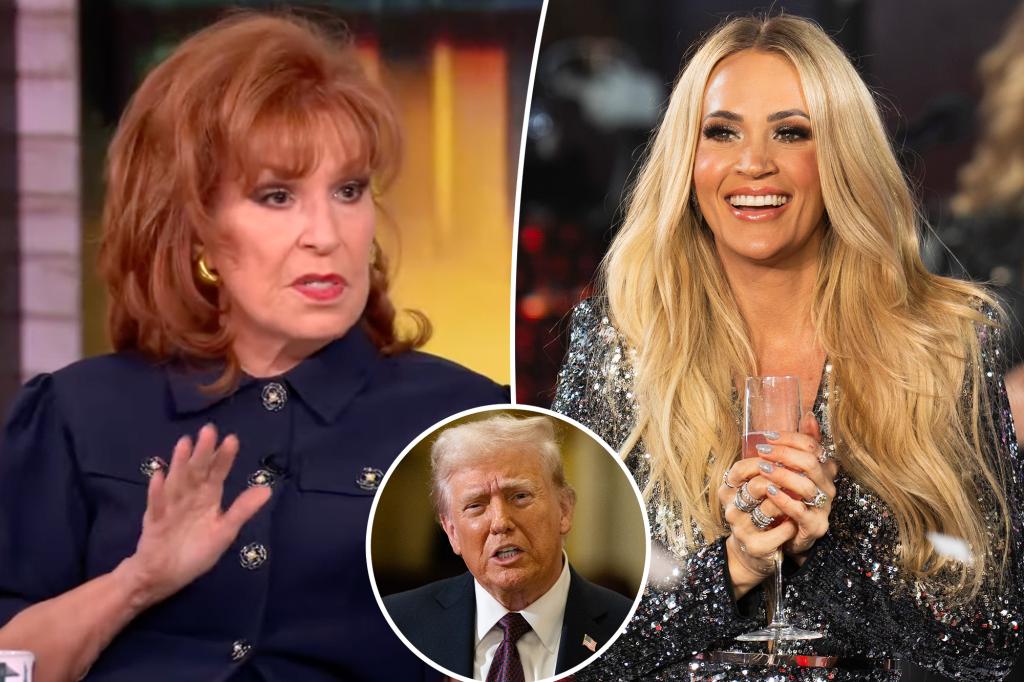 Joy Behar asks how Carrie Underwood can 'love' the country if she's performing at Trump's inauguration