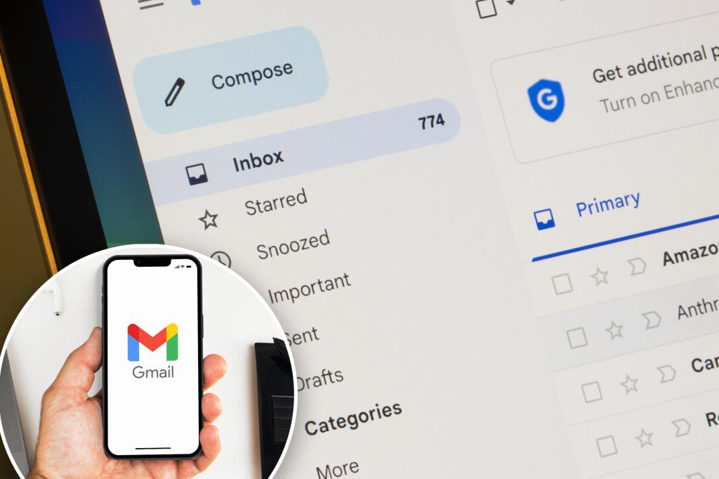 Gmail warns users to provide account after confirming 'malnutrition' to he hack