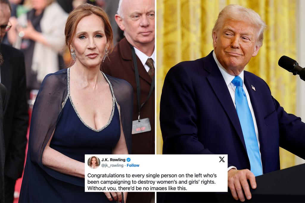 JK Rowling mocks with the left after Trump does not sign the executive order of women's sports