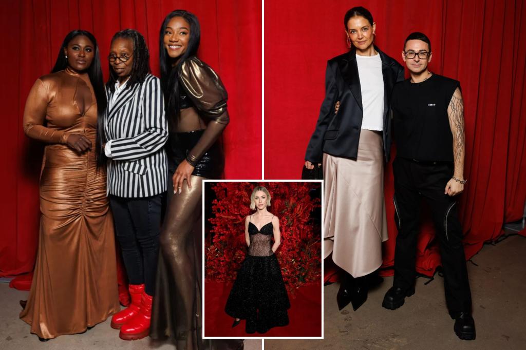 Exclusive | Comedian Tiffany Haddish Shops for models set up in Christian Siriano's show