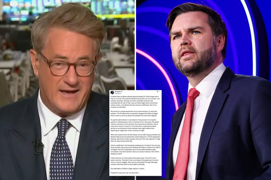 Joe Scarborough Rips JD Vance, Ask if Veep learned about the right process at 'UPPITY School'